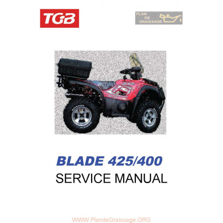 Tgb Blade 425 400 Manual De Reparatie