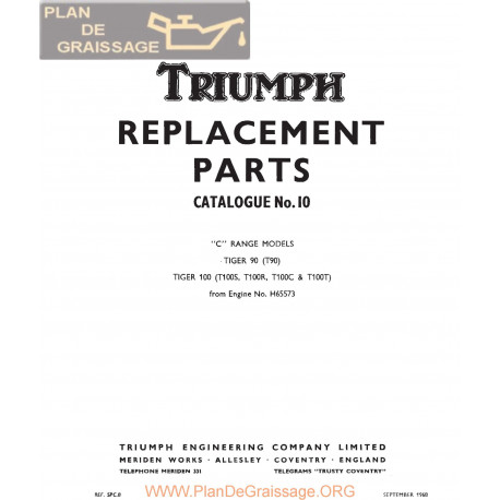 Triumph 350 500 Unit Twins Parts 1969 Book Export