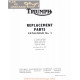 Triumph 3ta 5ta Parts Book 1960