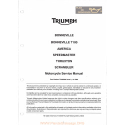 Triumph Bonneville Manual De Reparatie