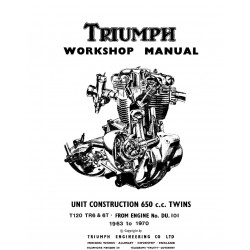Triumph Bonneville T120r 650 Rm 1961