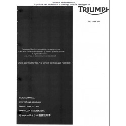 Triumph Daytona 675 2006 2007 Manual De Reparatie