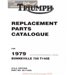 Triumph Pb Tri 1979 T140 Late 99 7102a