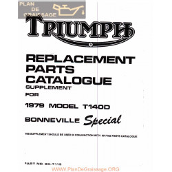 Triumph Pb Tri 1979 T140d Supplement 99 7113