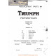 Triumph Pre Unit 650 Parts Book 1956