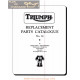 Triumph Pre Unit 650 Parts Book 1958 Min