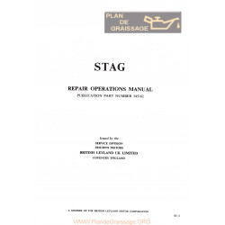 Triumph Stag Repair Operations Manual