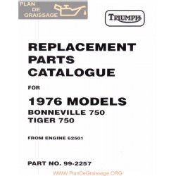 Triumph T140 Parts Book Early 1976