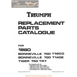 Triumph T140e T140d 750 1980 Unit Twins
