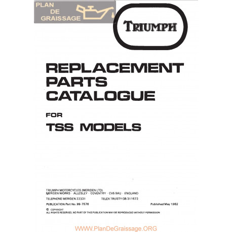 Triumph Tss 750 Unit Twins 1982