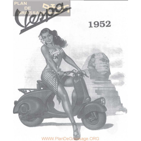 Vespa 125 Version 1952 Manual De Taller Estudio Rmt Fr