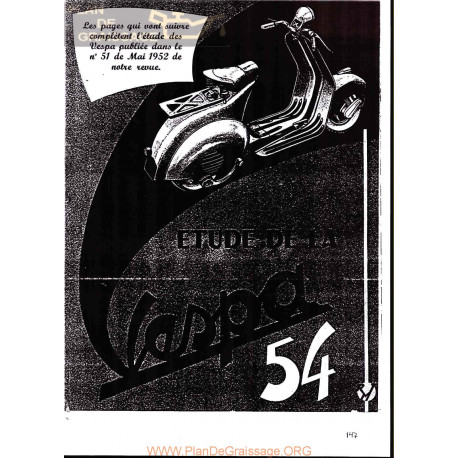 Vespa 125 Version 1954 Estudio Rmt Fr