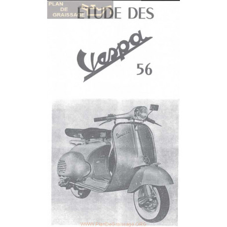 Vespa 125 Version 1956 Manual De Taller Estudio Rmt Fr