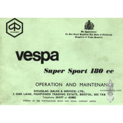 Vespa Super Sport 180cc Vsc1t Manual