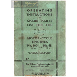 Villiers Manual Motor Mk 10d 125cc Y Mk 6e 197cc