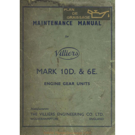 Villiers Mark 10d 6e Maintenance Manual