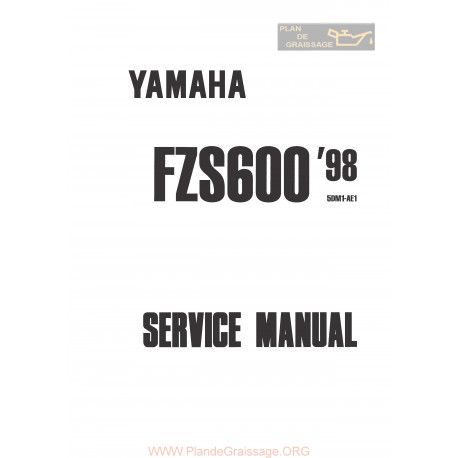Yamaha Fazer Fzs600 Service Manual 1998