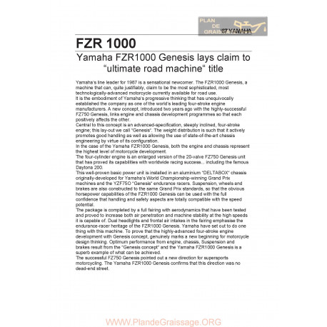 Yamaha Fzr 1000 Pr Kit 87