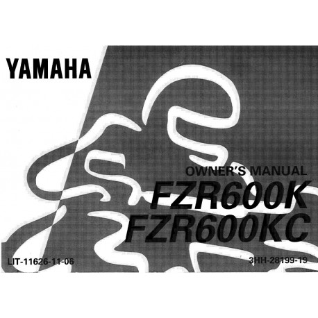 Yamaha Fzr 600 1998 Manual De Intretinere