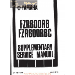 Yamaha Fzr600 Rb Rbc Supplement Sm
