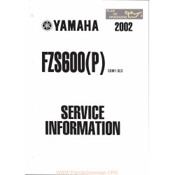 Yamaha Fzs 600 Fazer 2002 Manual De Reparatie Suplimentar
