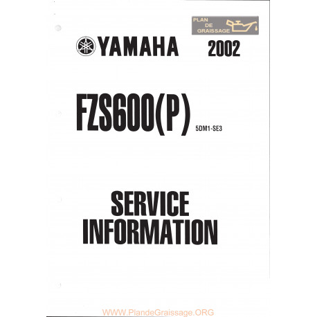 Yamaha Fzs 600 Fazer 2002 Manual De Reparatie Suplimentar