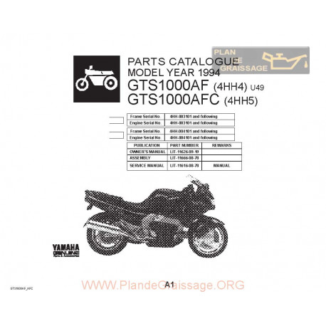 Yamaha Gts 1000 Af Afc 1994