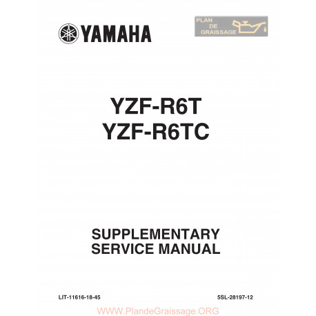 Yamaha R6 2004 T Tc Manual De Reparatie Suplimentar