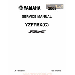 Yamaha R6 2008 X C Manual De Reparatie