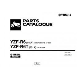 Yamaha R6t 5slv 2005 Parts List