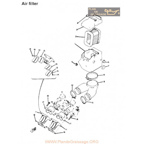 Yamaha Rd 350 1973 Parts List