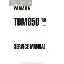 Yamaha Tdm 850 1996 Manual De Reparatie