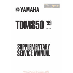 Yamaha Tdm 850 1999 Manual De Reparatie
