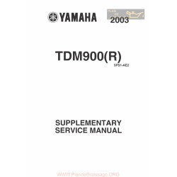 Yamaha Tdm 900 R 2003 Manual De Reparatie Suplimentar