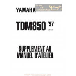 Yamaha Tdm850 1197 4tx Af2 Supplement Manuel