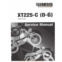 Yamaha Tt R 225 Xt Service Manual