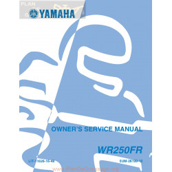 Yamaha Wr 250 F 2003 Service Manual