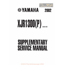 Yamaha Xjr 1300 P 2002 Manual De Reparatie Suplimentar