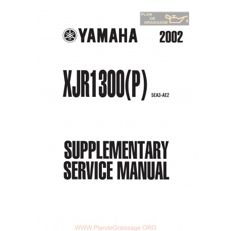 Yamaha Xjr 1300 P 2002 Manual De Reparatie Suplimentar