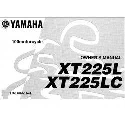 Yamaha Xt 225 Manual De Intretinere
