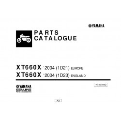 Yamaha Xt 660 X Parts Manual 04 06