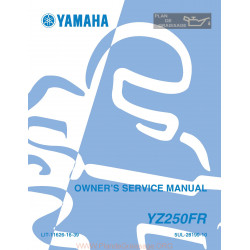 Yamaha Yz 250 Fr 2003 Manual De Reparatie