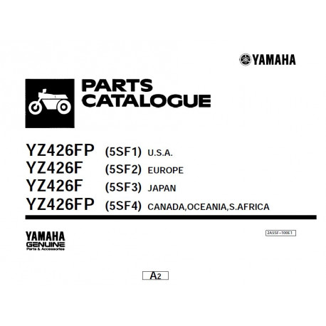 Yamaha Yz 426 Parts List