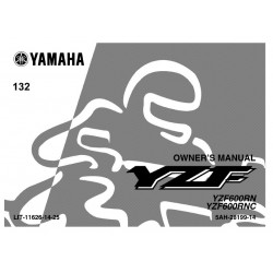 Yamaha Yzf 600r 2001 Ownersmanual