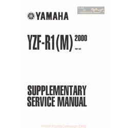 Yamaha Yzf R1 2000 Suplementary Serv Man