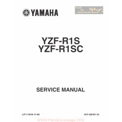 Yamaha Yzf R1 S Sc 2004 Service Manual