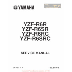 Yamaha Yzf R6 2003 Service Manual