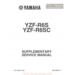 Yamaha Yzf R6 2004 Manual De Reparatie Suplimentar