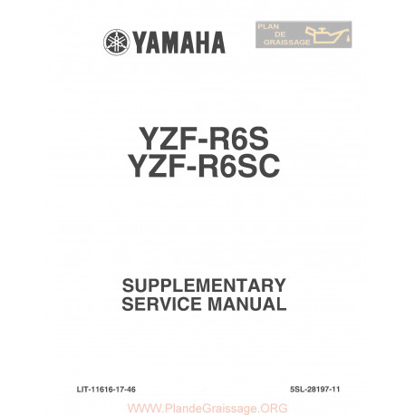 Yamaha Yzf R6 2004 Manual De Reparatie Suplimentar