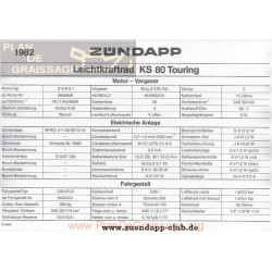 Zundapp Leichtkraftrad Ks 80 Touring 1982